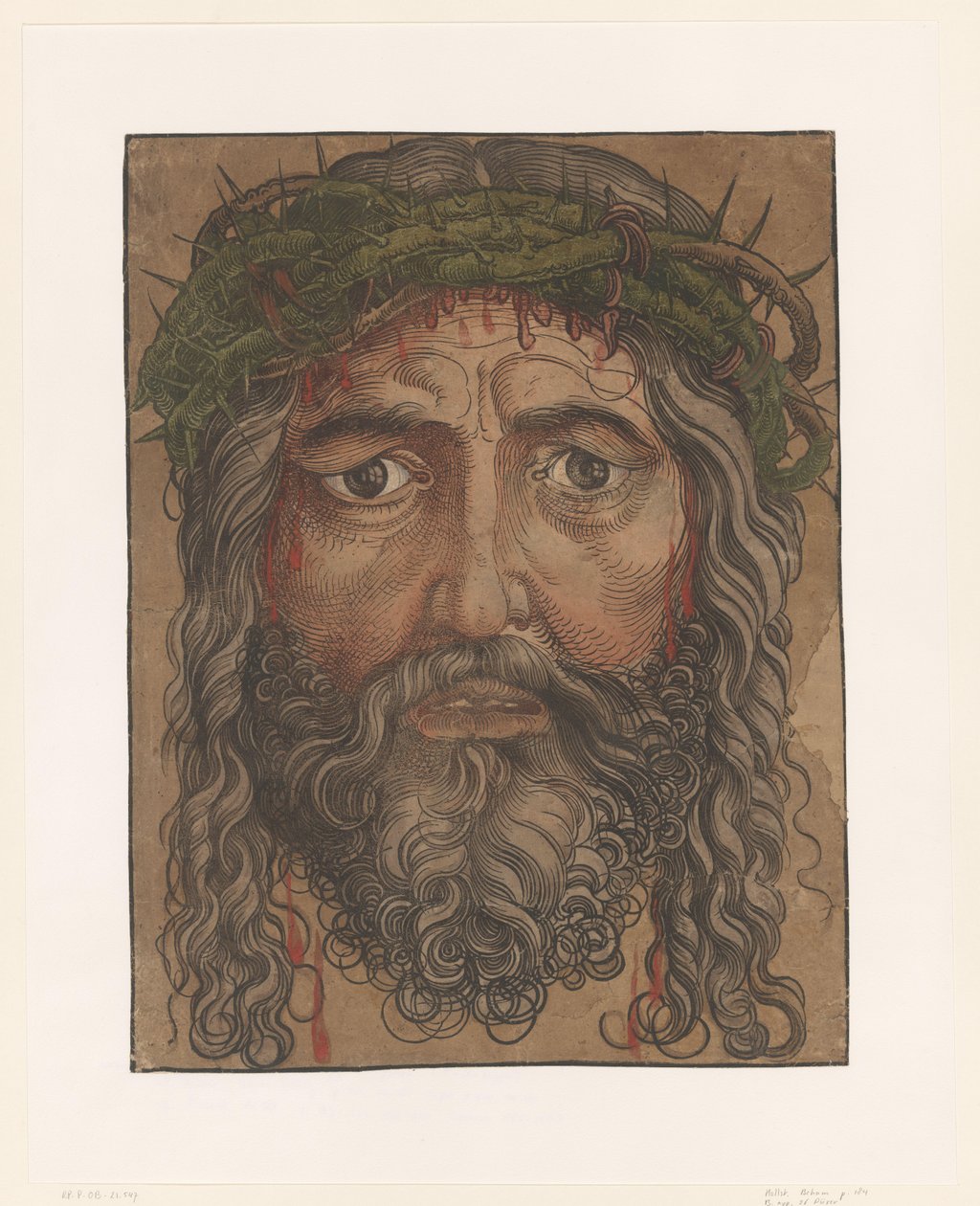 Krisztus arca töviskoronával alkotó: Anonymous