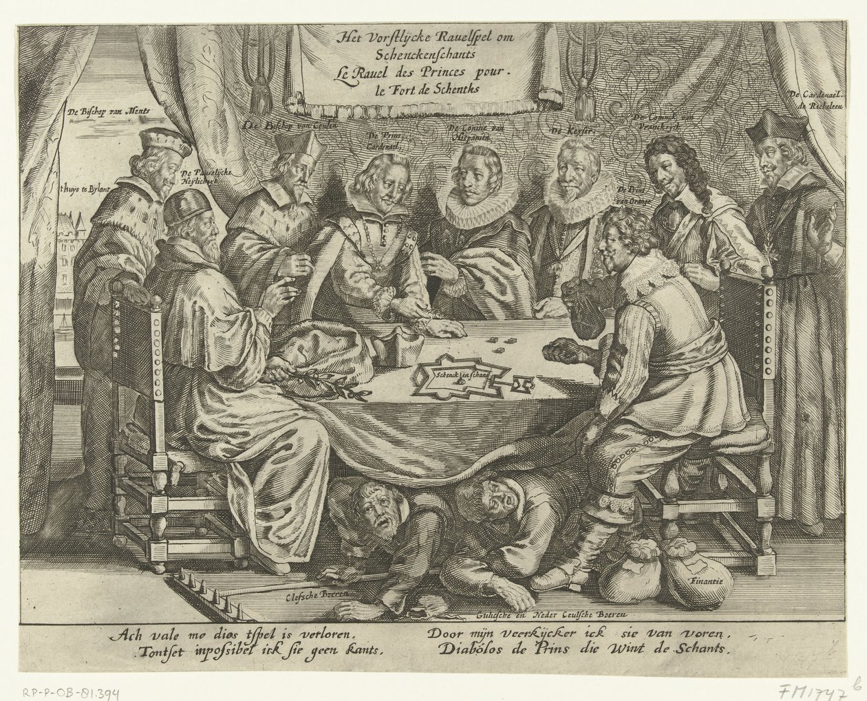 A Schenckenschans körüli játék, 1635-1636 A Vorstelijcke Ravelspel om Schenckenschants / Le Ravel des Princes pour le Fort de Schentks (cím a tárgyon) alkotó: Anonymous