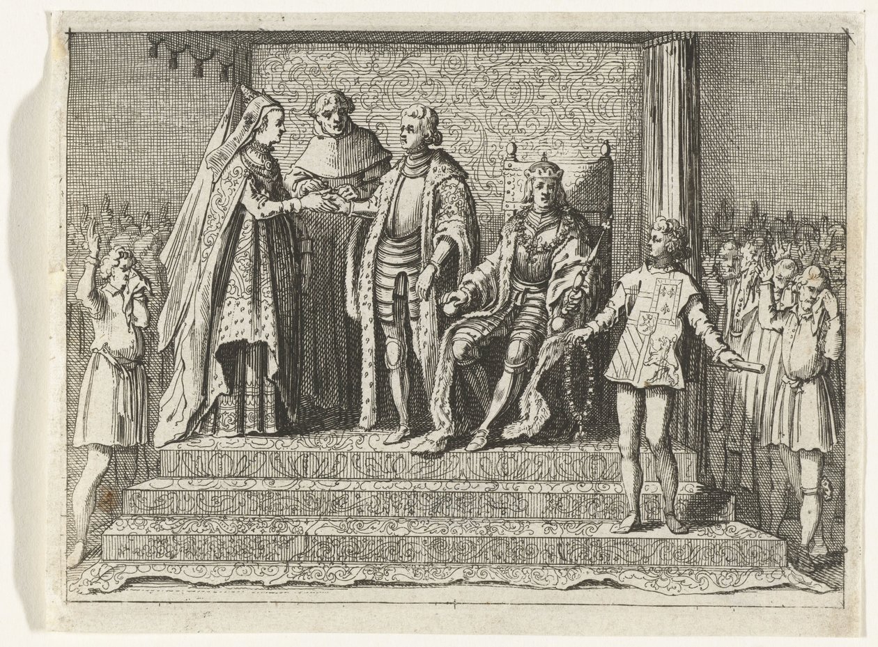 Jacoba van Beieren és Frank van Borselen házassága, 1434 alkotó: Anonymous