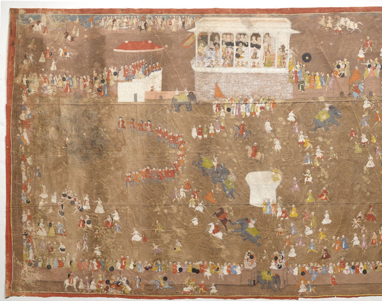 Joan Ketelaar nagykövetsége Udaipur királyához Az udaipuri Maharana Sangram Singh a Johan Josua Ketelaar vezette Holland Kelet-Indiai Társaság tagjait szórakoztatja 1711-ben alkotó: Anonymous