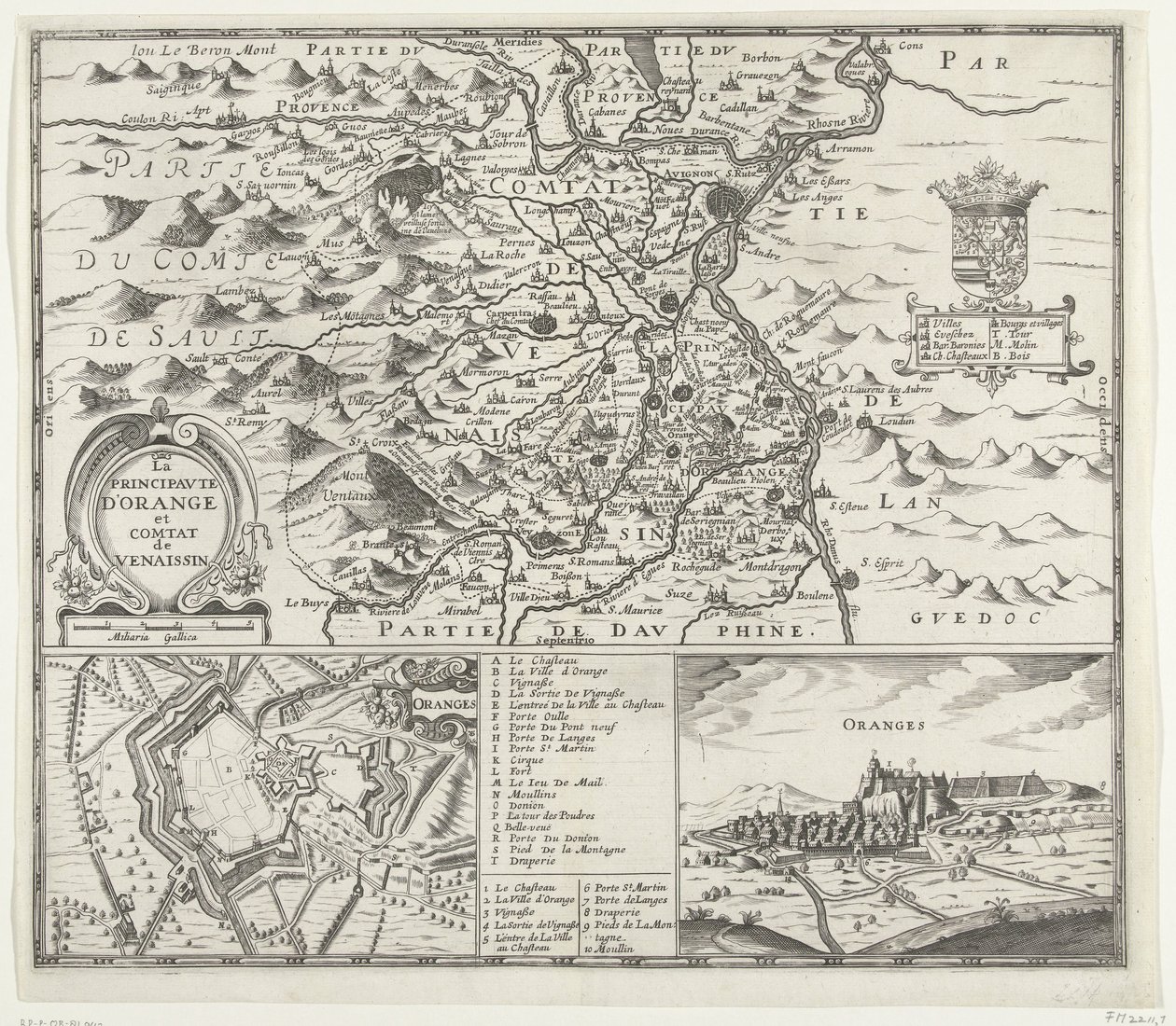 Az Orange Hercegség térképe, 1639 La Principaute d