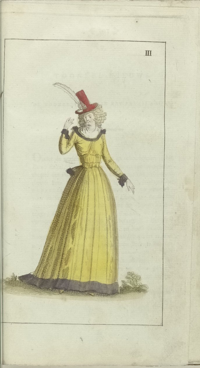 Divat és Ízlés kabinet 1791, pl. III: alkotó: Anonymous