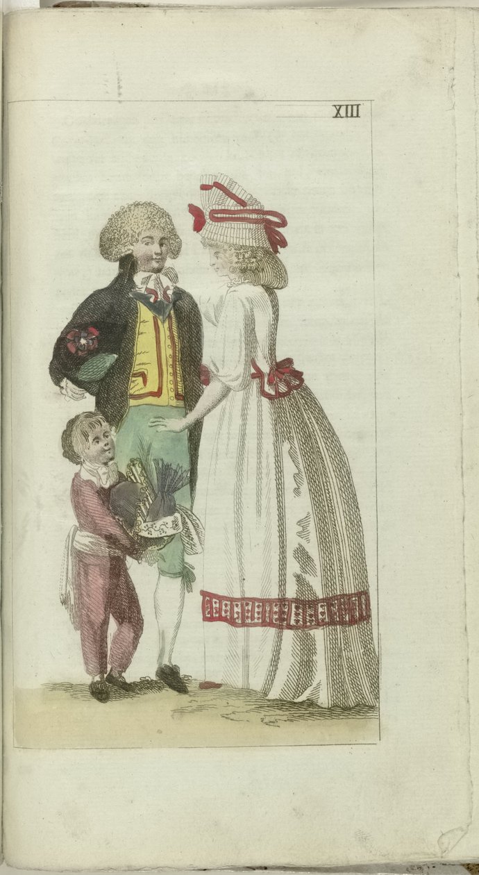 Divat és Ízlés kabinet 1791, pl. XIII alkotó: Anonymous