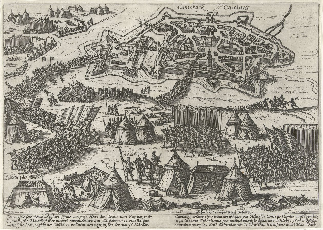 Cambrait ostromolta és elfoglalta Fuentes, 1595 alkotó: Anonymous