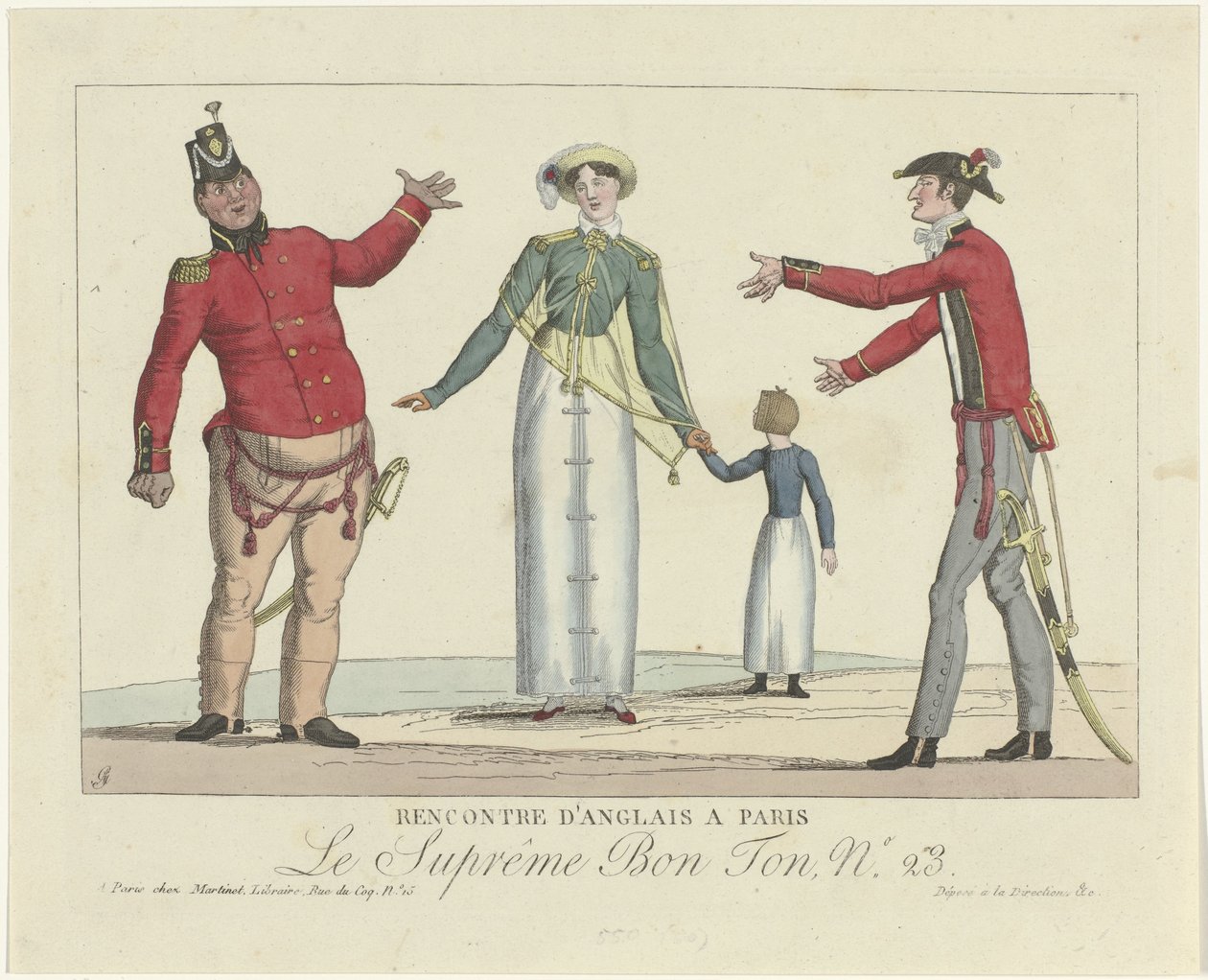 Le Suprême Bon Ton, 1800-1815, 23. szám: Angol találkozó Párizsban alkotó: Anonymous