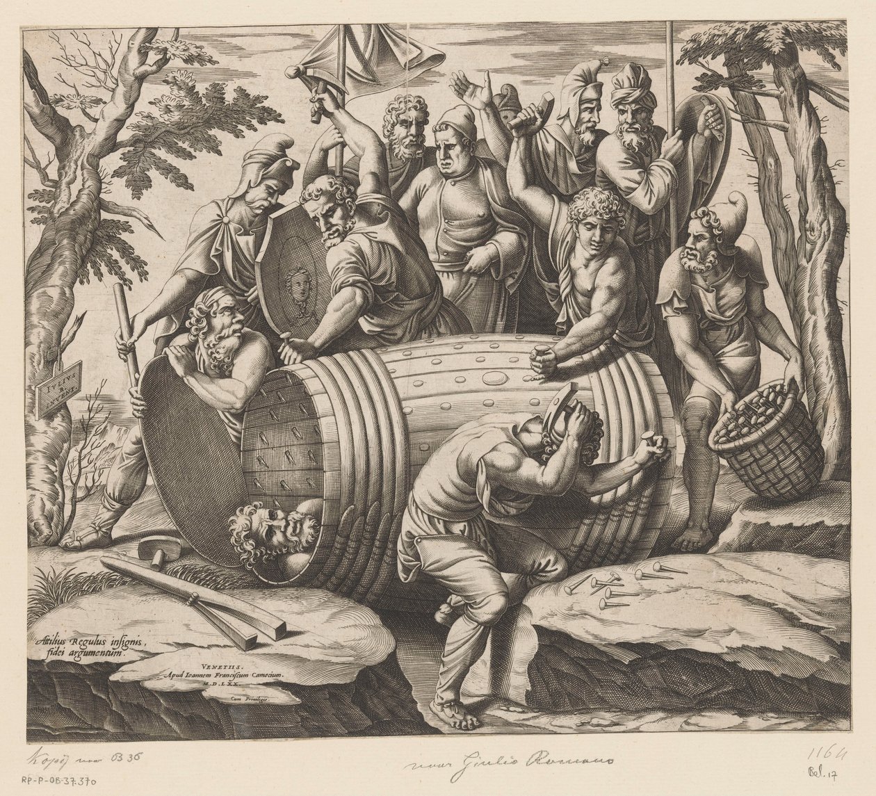 Marteldood van Marcus Atilius Regulus alkotó: Anonymous