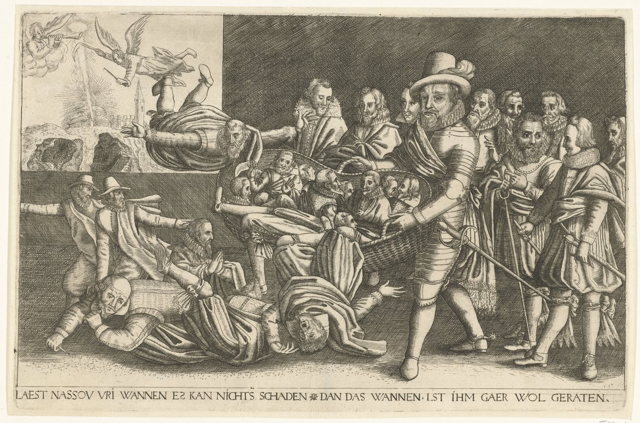 Maurits elválasztja a búzát a pelyvától, 1618 alkotó: Anonymous