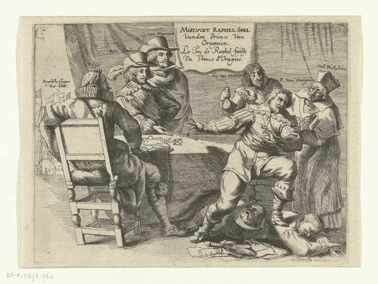 Sikertelen játék a Schenkenschansnál, 1635-1636 Sikertelen Raphael játék Van den Prince van Oragnien / Le Jeu de Raphel failly Du Prince d