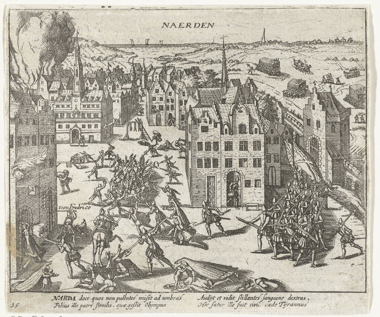 A spanyolok gyilkossága Naardenben, 1572 alkotó: Anonymous