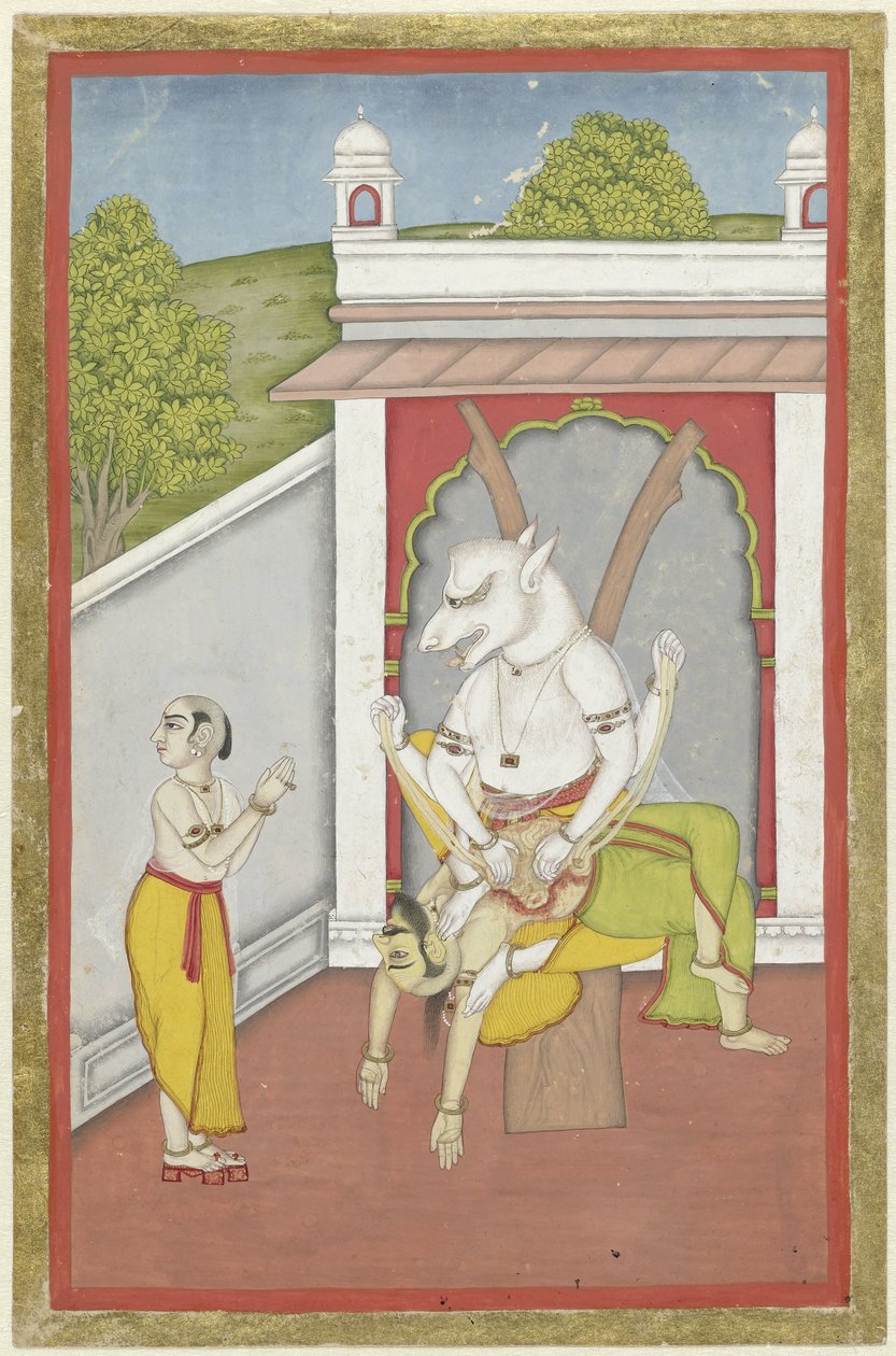 Narasimha (Visnu férfi-oroszlán inkarnációja) alkotó: Anonymous