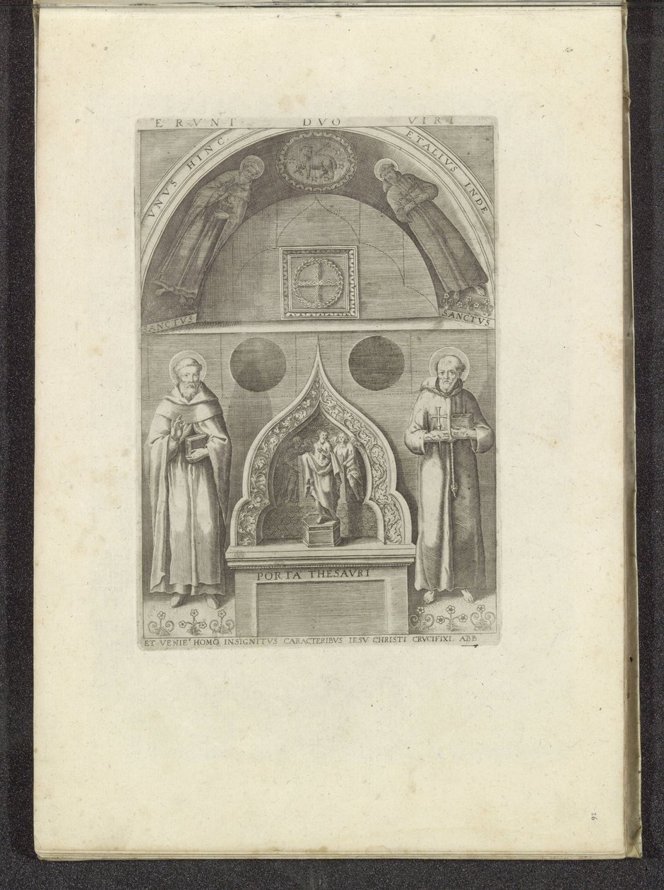 Nis met de heilige Franciscus en de heilige Dominicus Scènes uit het Venetiaanse Leven (sorozat címe) Habiti d