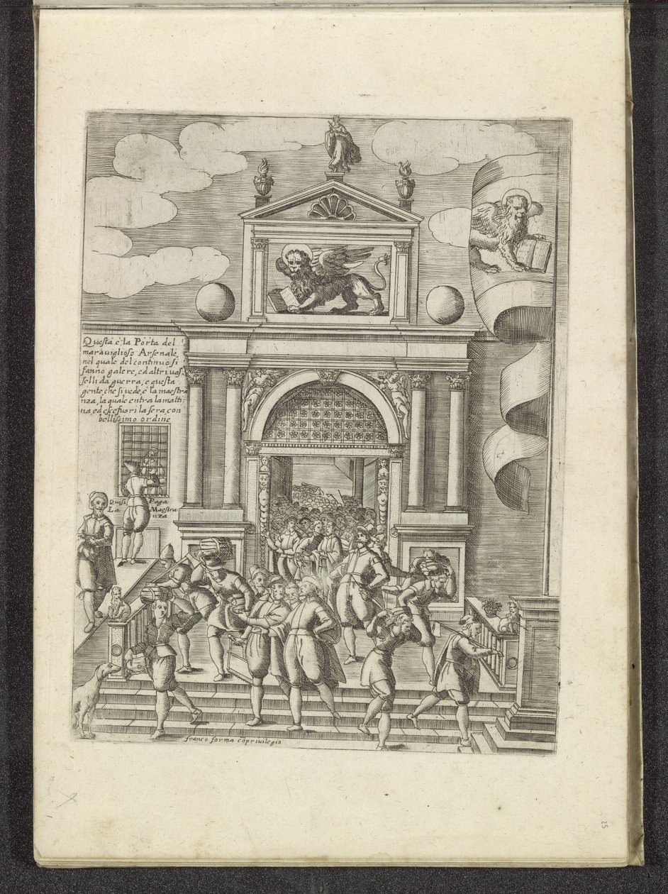 Porta Magna van het Venetiaans Arsenaal Scènes uit het Venetiaanse Leven (sorozat címe) Habiti d