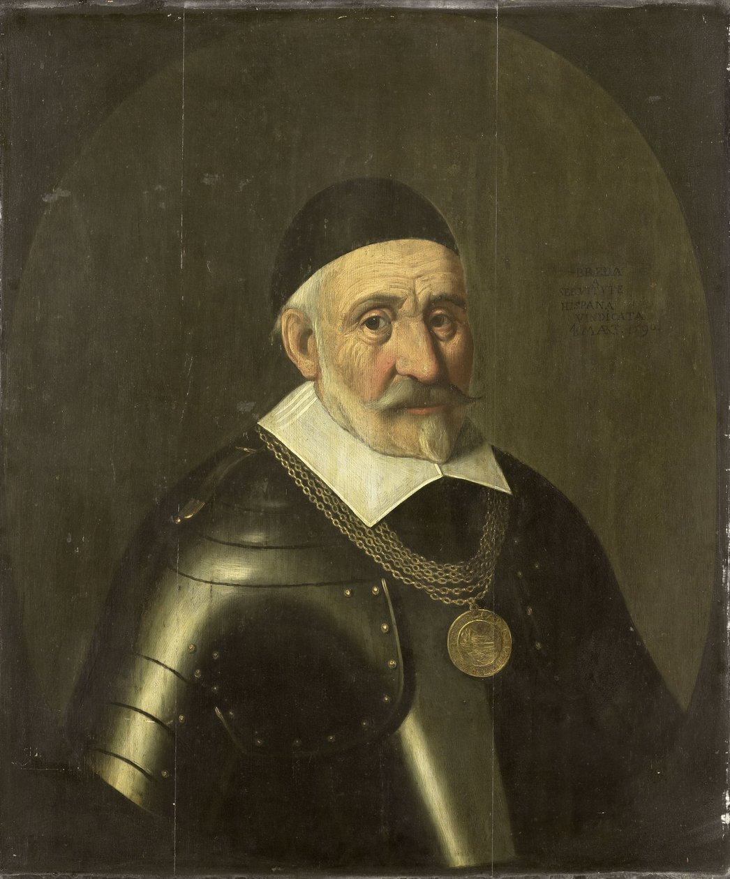 Charles de Heraugières kapitány, Breda parancsnokának portréja alkotó: Anonymous