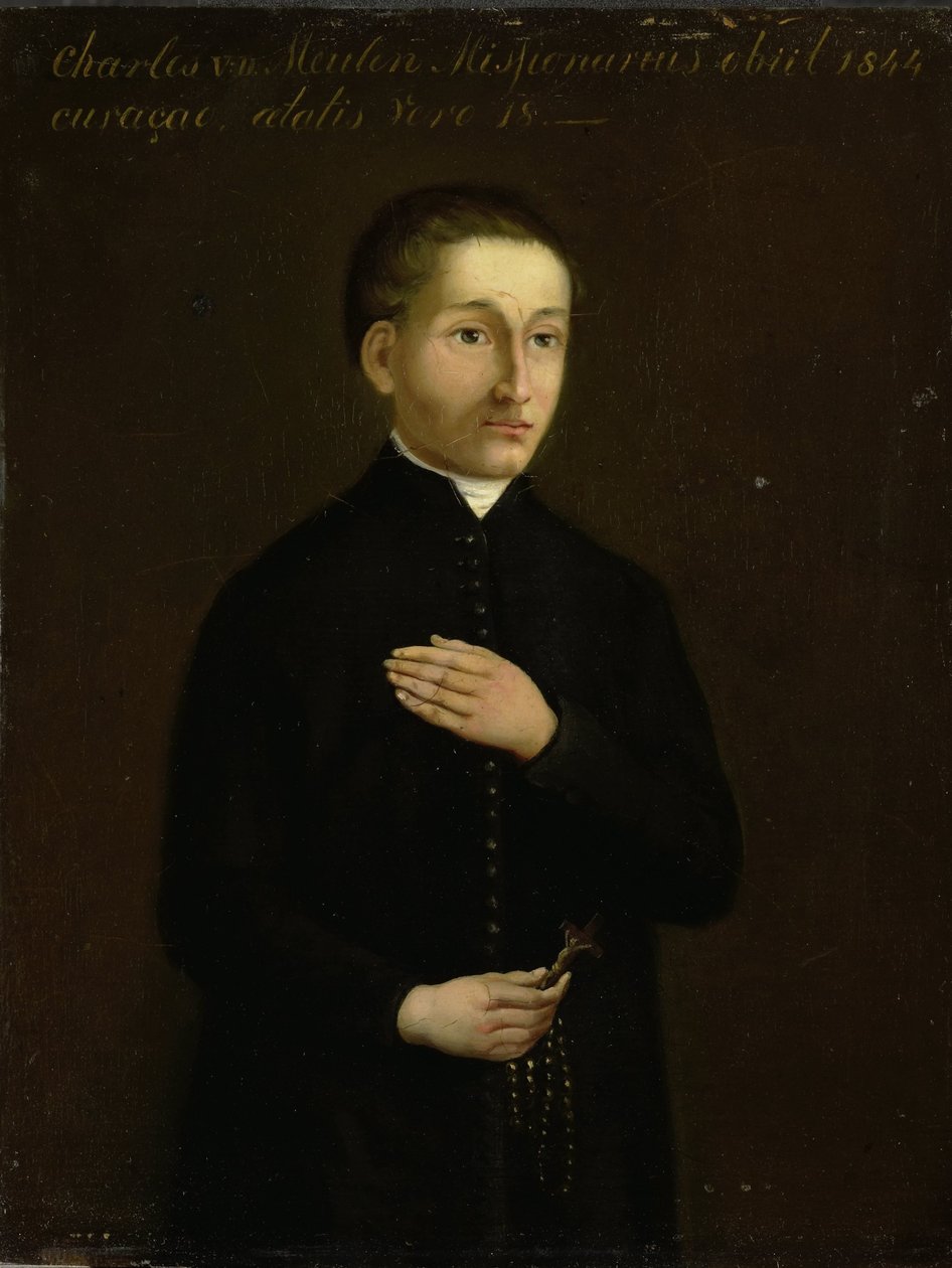 Charles van der Meulen curaçaói misszionárius portréja alkotó: Anonymous