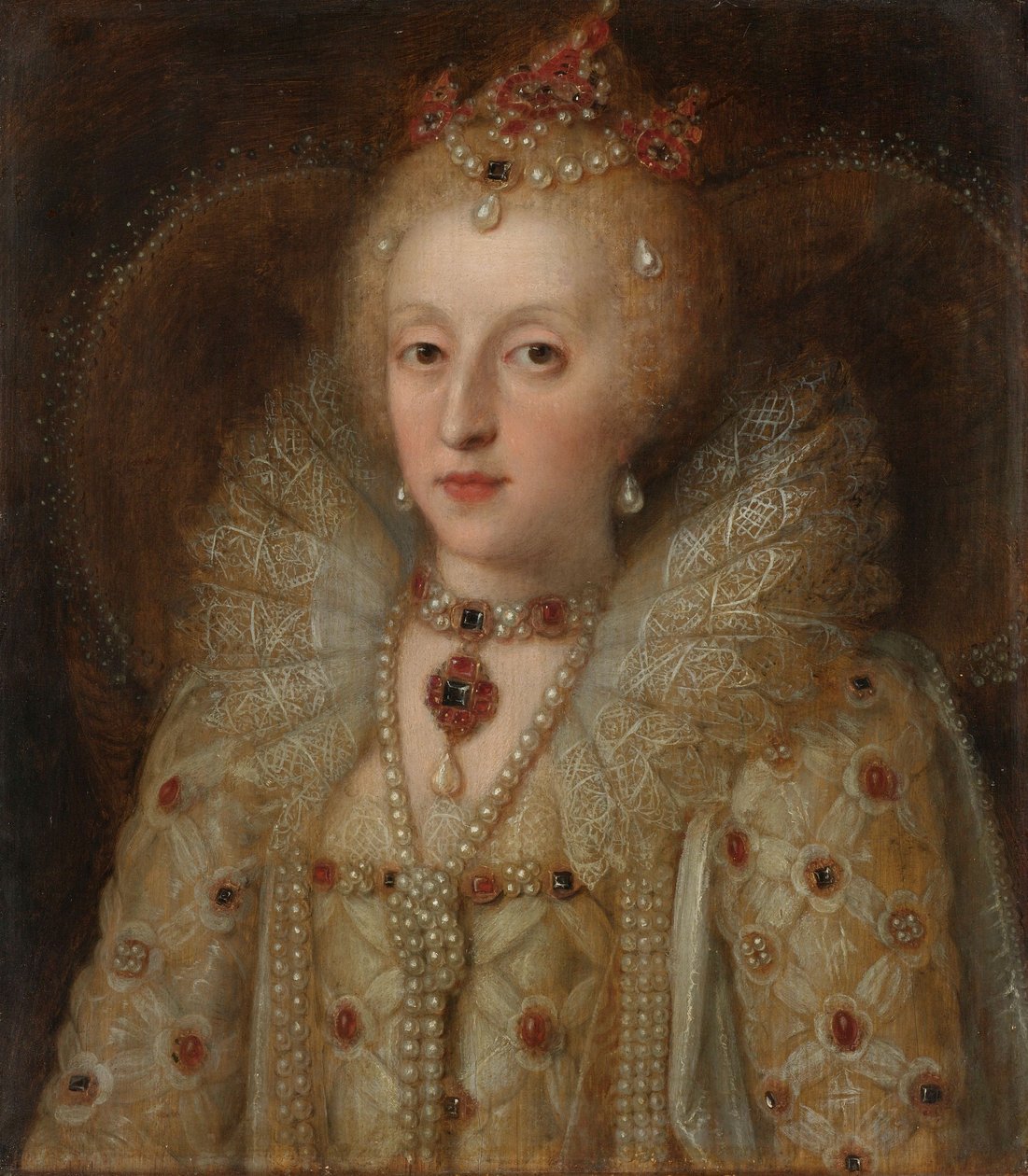 I. Erzsébet angol királynő portréja, 1550-99 alkotó: Anonymous