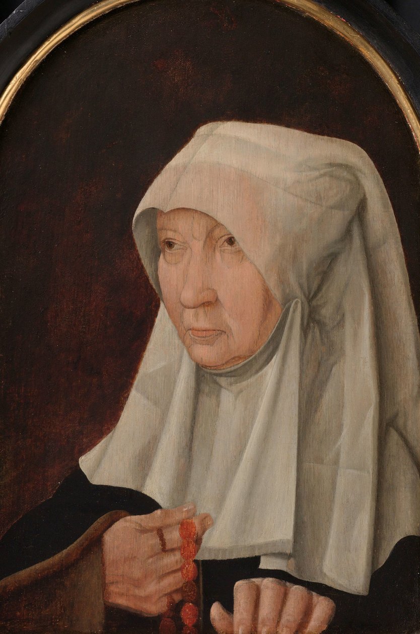 Jacomina Claesdr van Ruyven (meghalt 1509-ben), Arent Franckensz van der Meer feleségének portréja alkotó: Anonymous