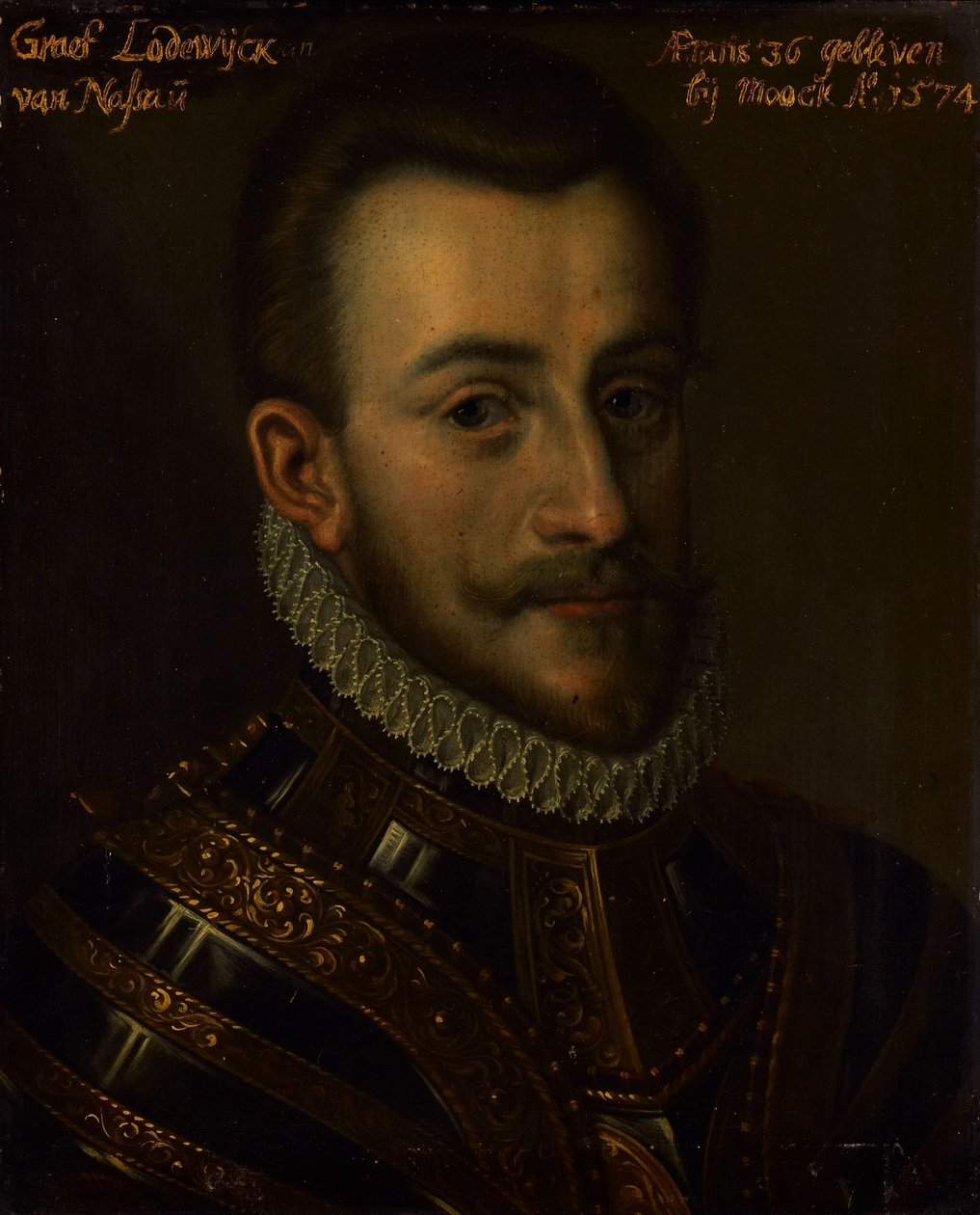 Lajos, Nassau grófjának portréja alkotó: Anonymous