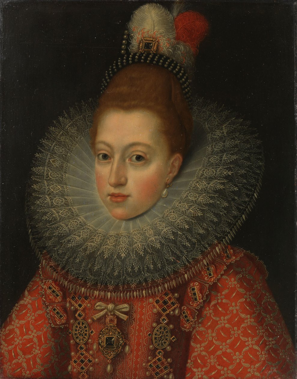 Osztrák Margit (1584-1611), spanyol királynő portréja alkotó: Anonymous