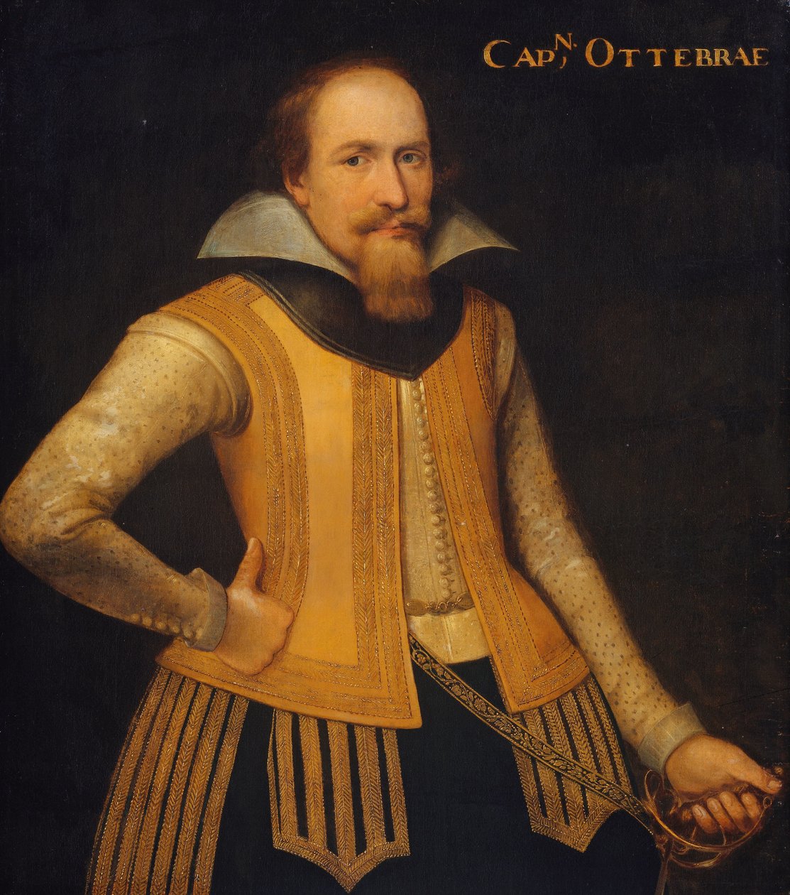 Otto Brahe portréja, a Zéland felosztását célzó dánok kapitánya, aki 1610-ben Brandenburg szolgálatába állt. alkotó: Anonymous