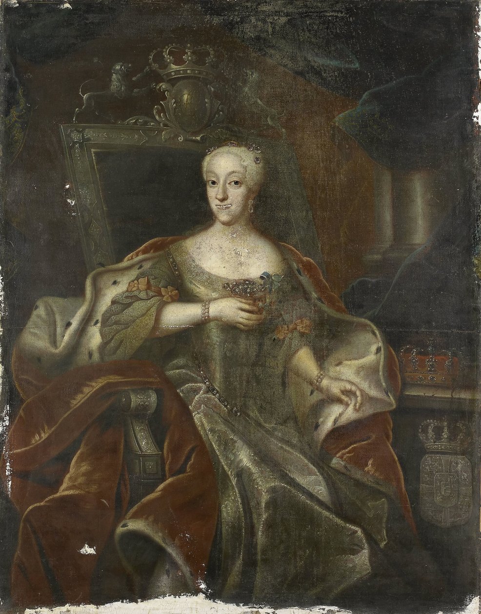 Charlotte Amalie hercegnő, IV. Frigyes dán király lánya portréja alkotó: Anonymous