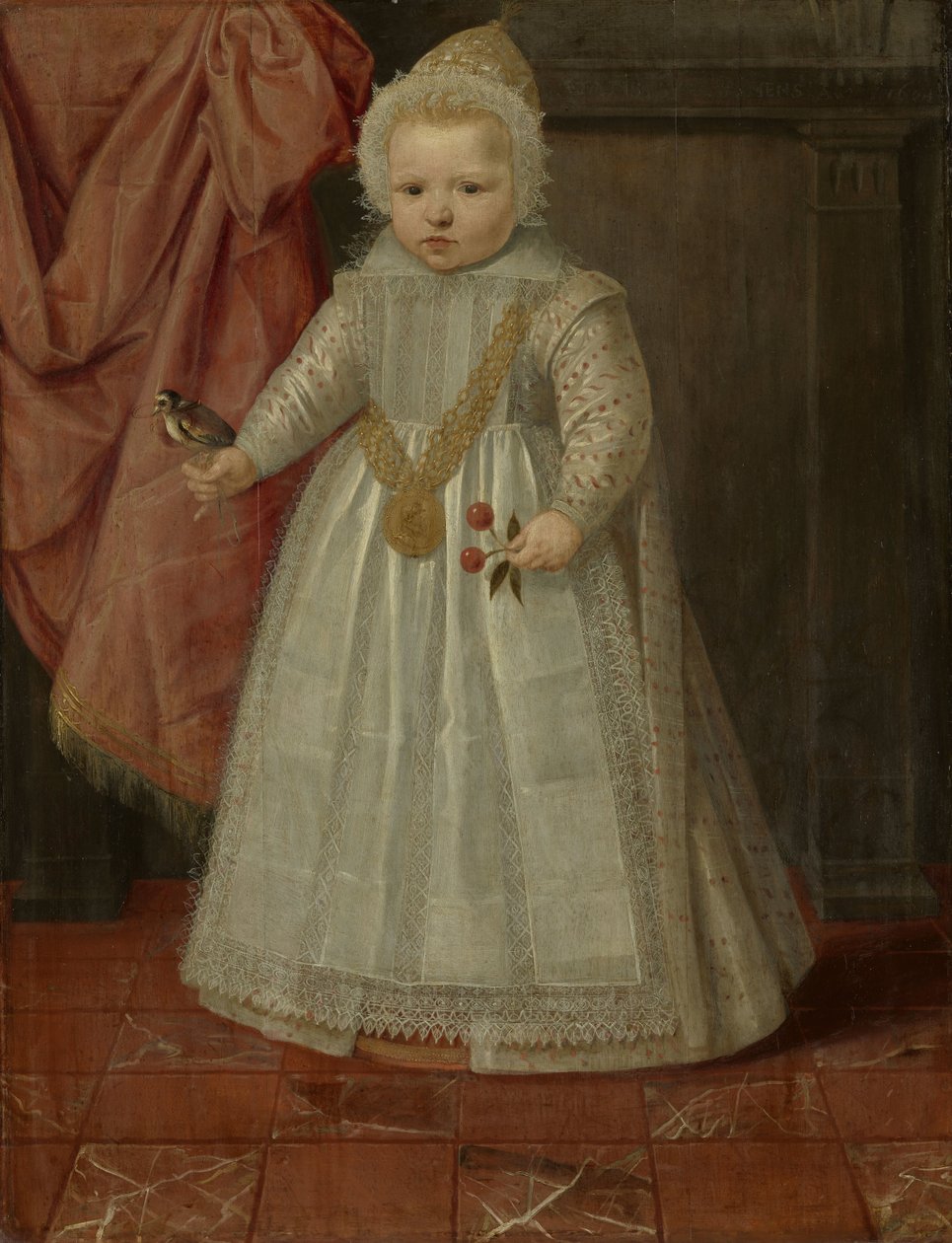 Egy kisfiú, esetleg Nassau Lajos portréja Egy fiú portréja, valószínűleg Nassau Lajos, később Beverweerd ura, De Leck, Odijk és Lekkerkerk, Maurice, Orange hercege és Margaretha van Mechelen törvénytelen fia alkotó: Anonymous