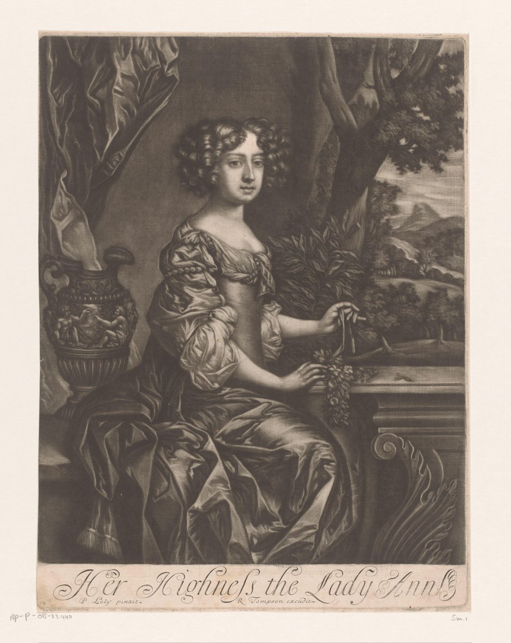 Nagy-Britannia Anna hercegnő portréja Őfelsége, Lady Ann (cím a tárgyon) alkotó: Anonymous