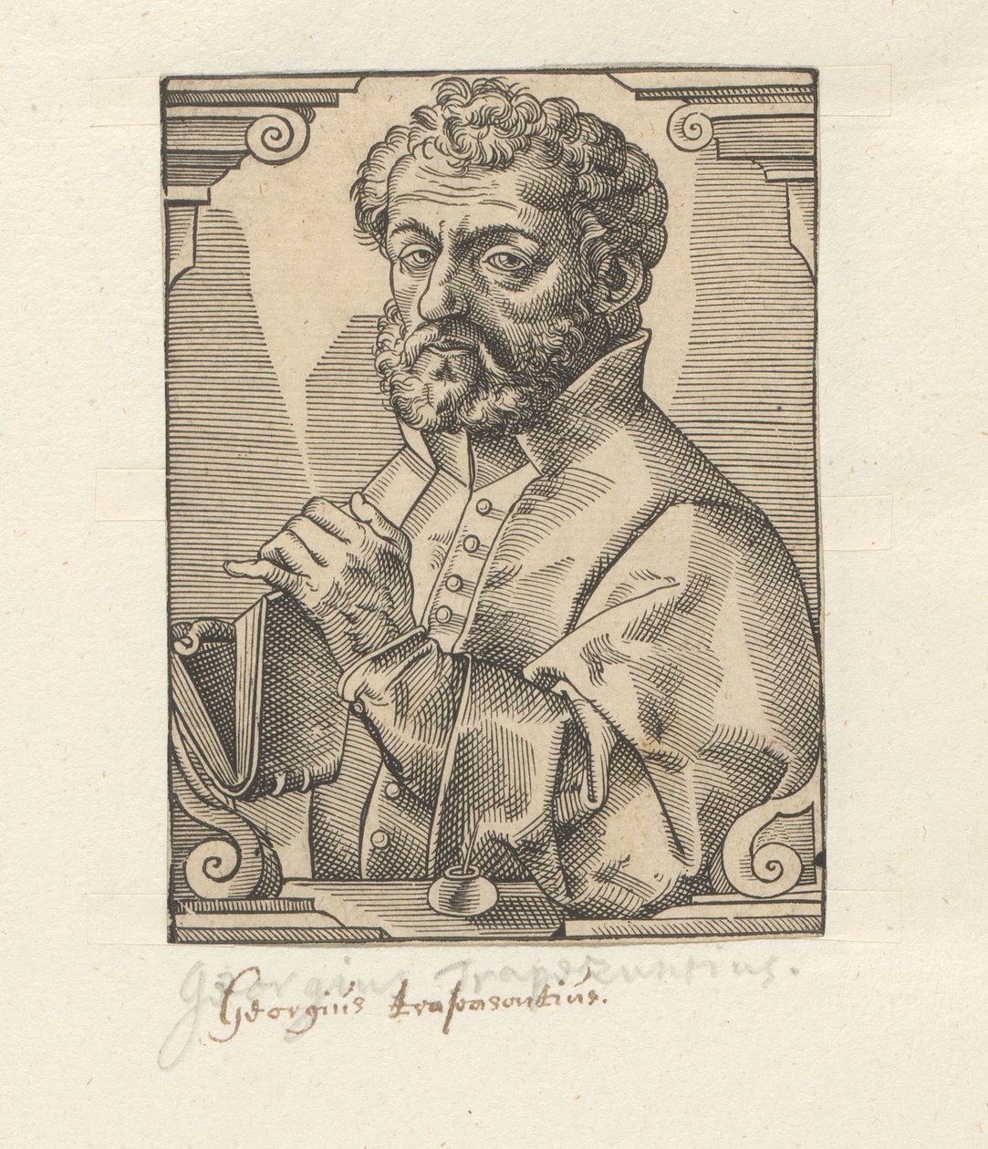Portré van Georg Trebizondból alkotó: Anonymous