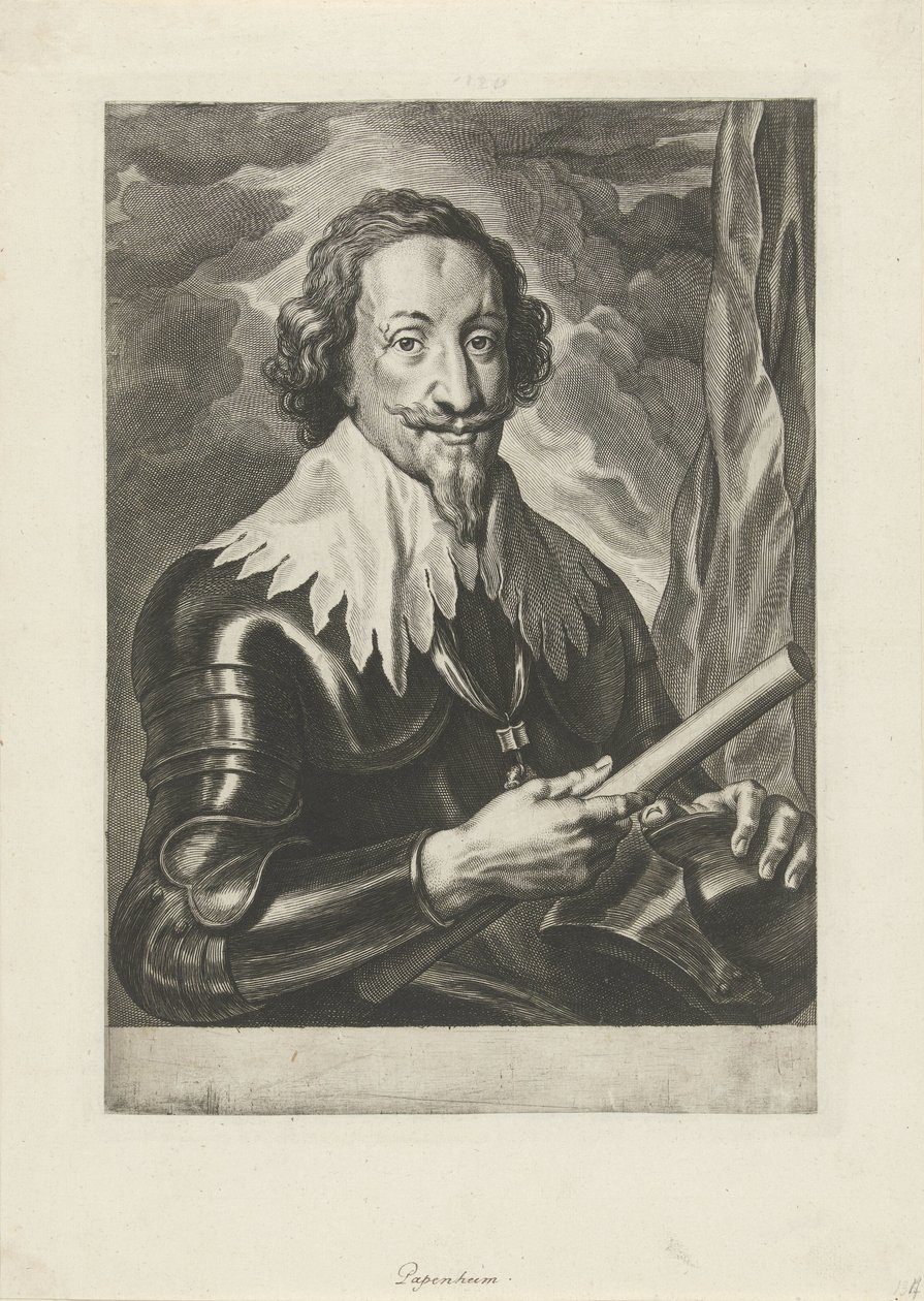 Gottfried Heinrich, Pappenheim grófjának portréja alkotó: Anonymous