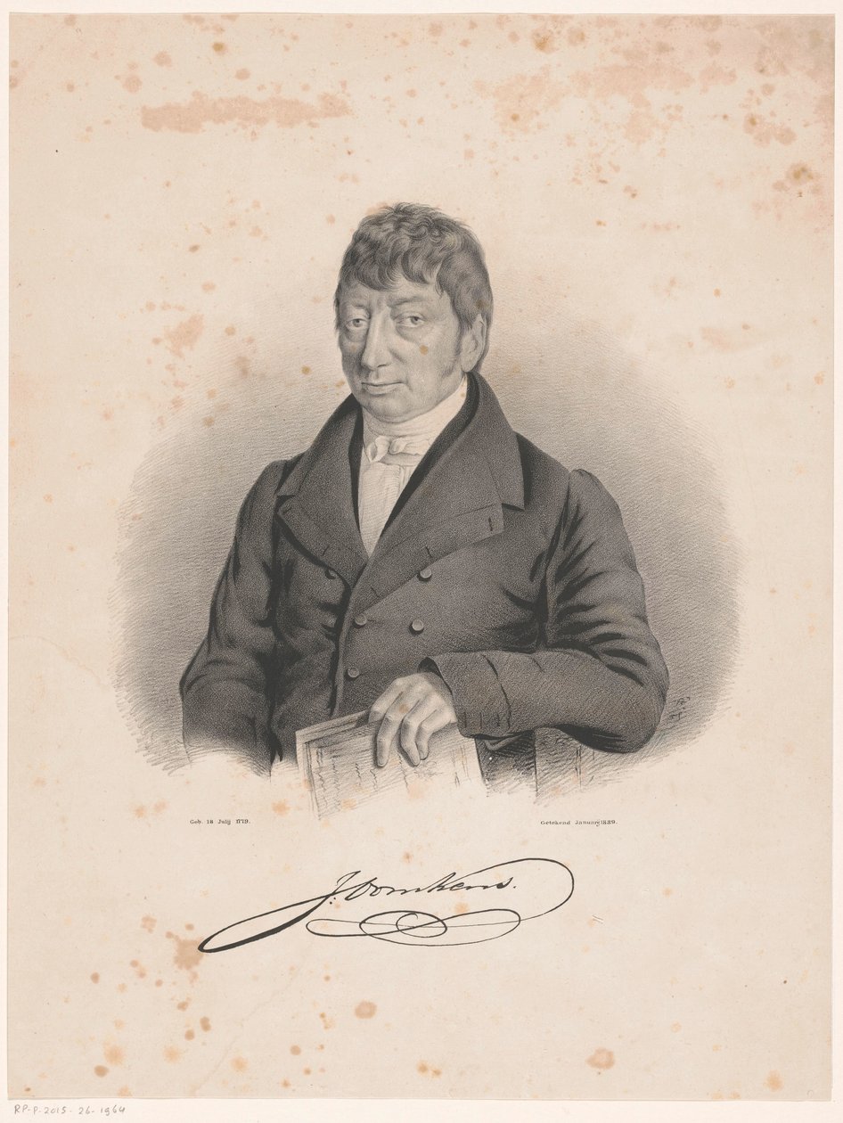 Jan Oomkens portréja alkotó: Anonymous