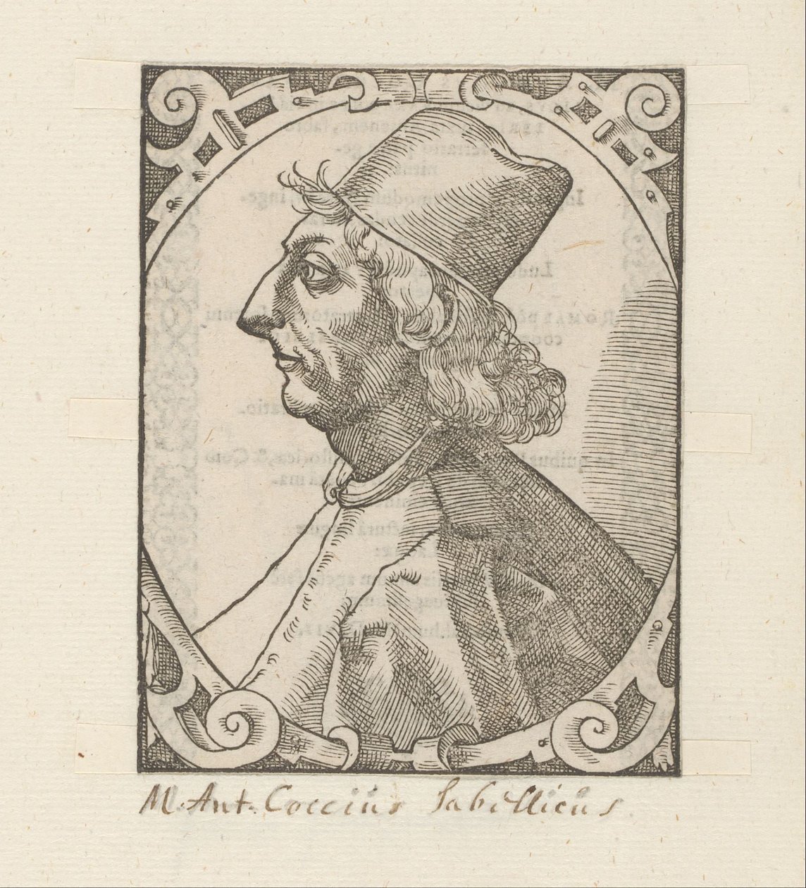 Marcus Antonius Coccius Sabellicus portréja alkotó: Anonymous