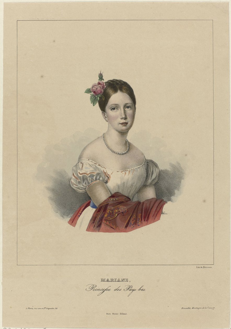 Marianne holland hercegnő portréja alkotó: Anonymous