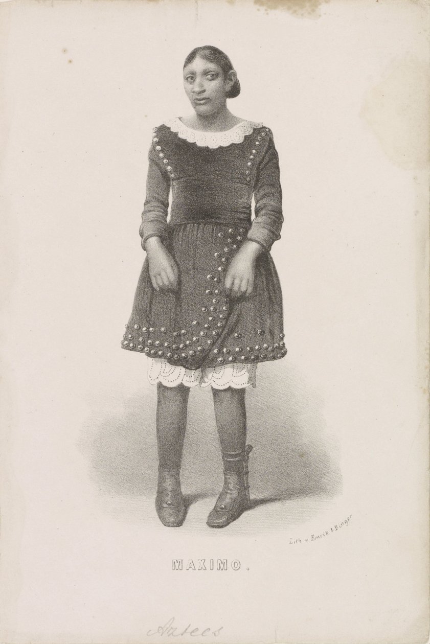 Portré van Máximo, 1857 Maximo (cím az objektumon) alkotó: Anonymous