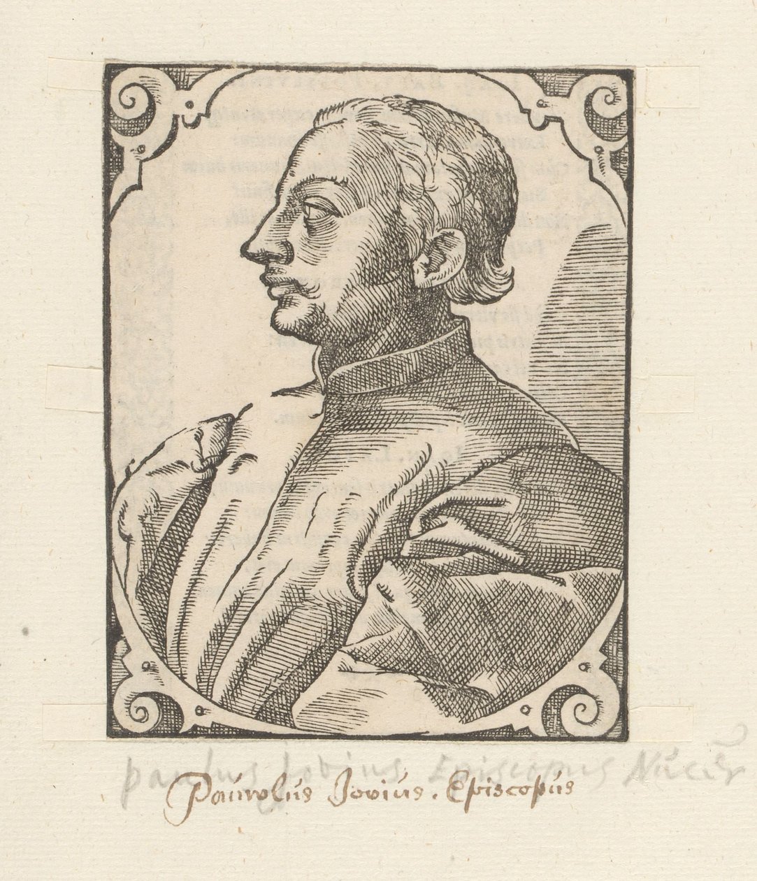 Paolo Giovio portréja alkotó: Anonymous