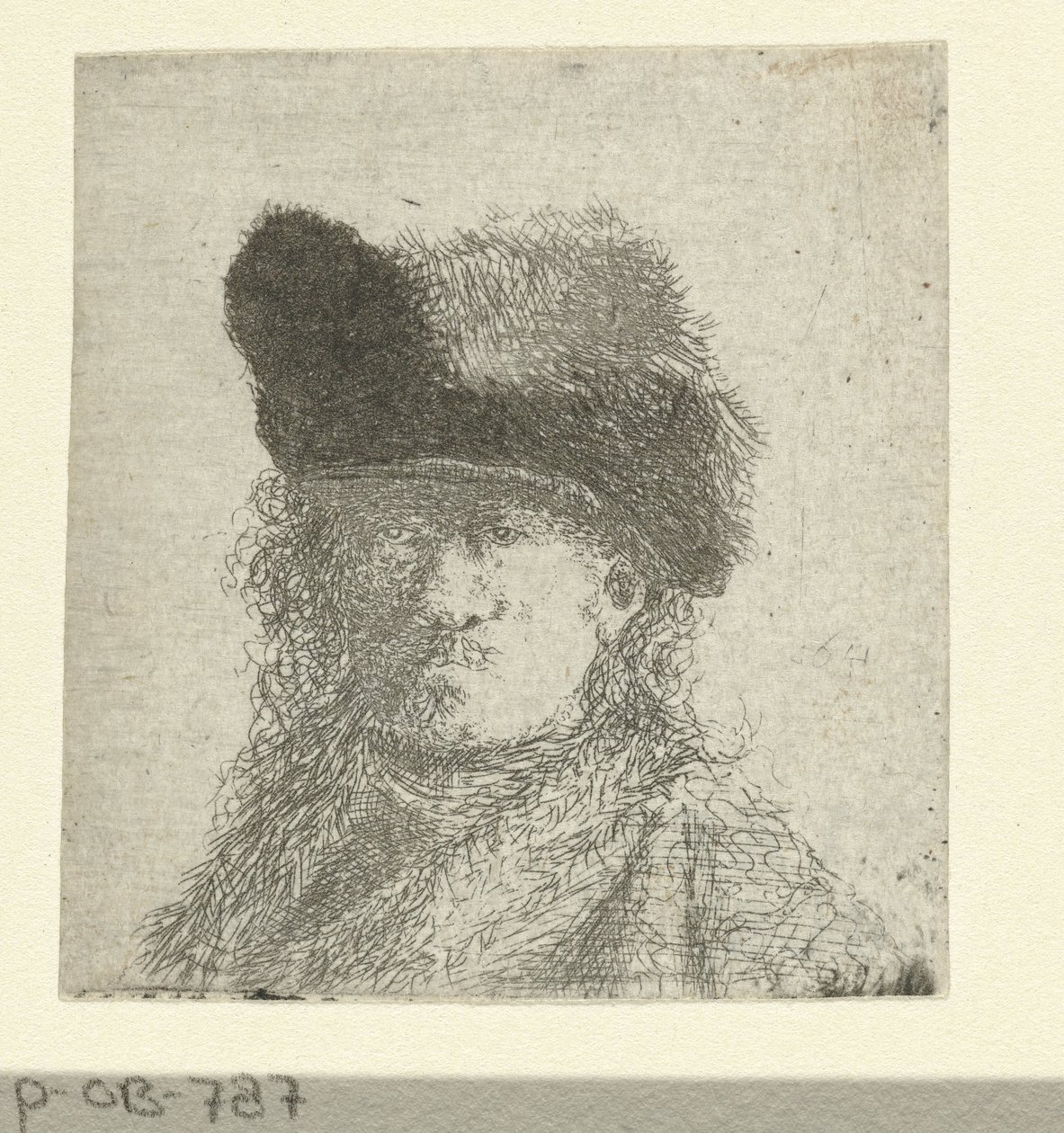 Rembrandt portréja prémes sapkával alkotó: Anonymous
