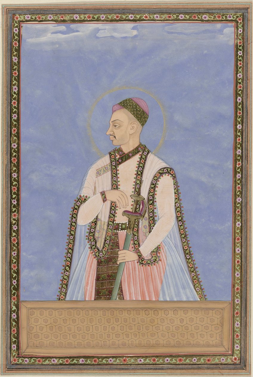 Muhammad-Quli szultán, Muhammad-Quli Padsha fia portréja; apja után ő uralkodott Golcondán alkotó: Anonymous