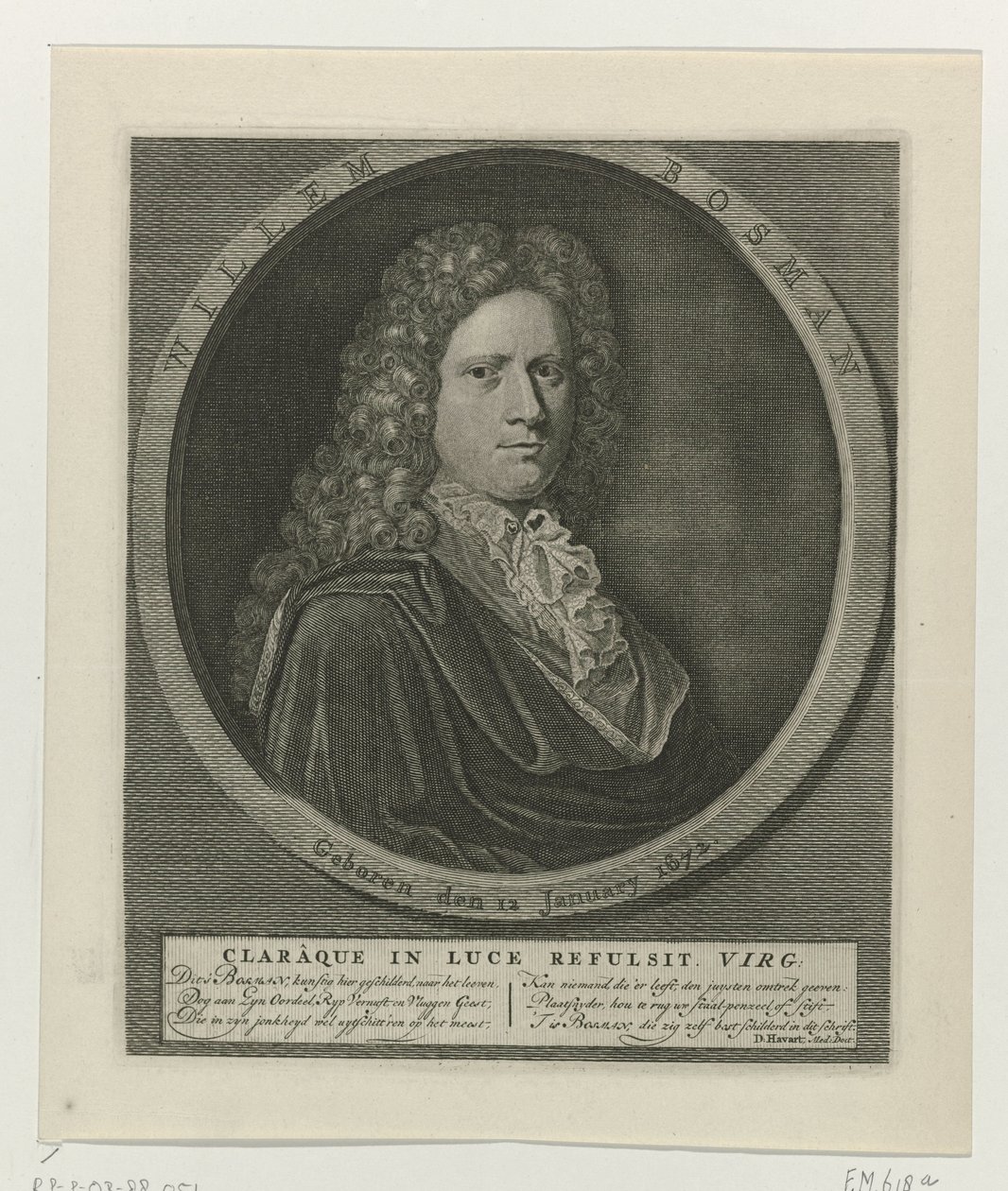 Willem Bosman portréja alkotó: Anonymous