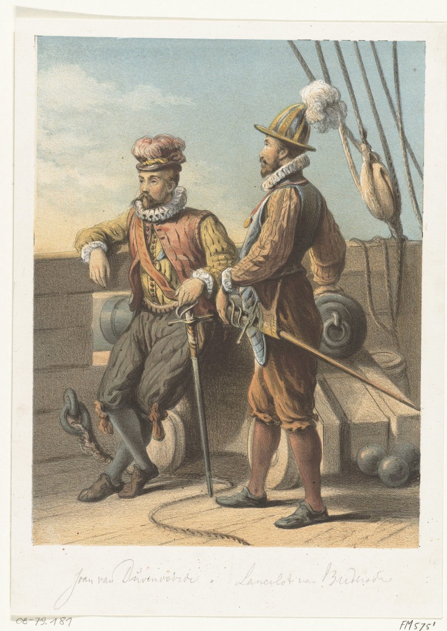 Jan van Duivenvoorde és Lancelot van Brederode vízi koldusok portréi, 1572 alkotó: Anonymous