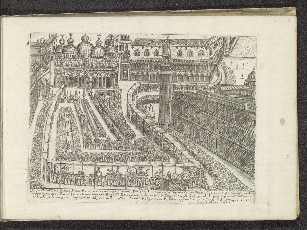 Processie over het San Marcoplein te Venetië Scènes uit het Venetiaanse Leven (sorozat címe) Habiti d