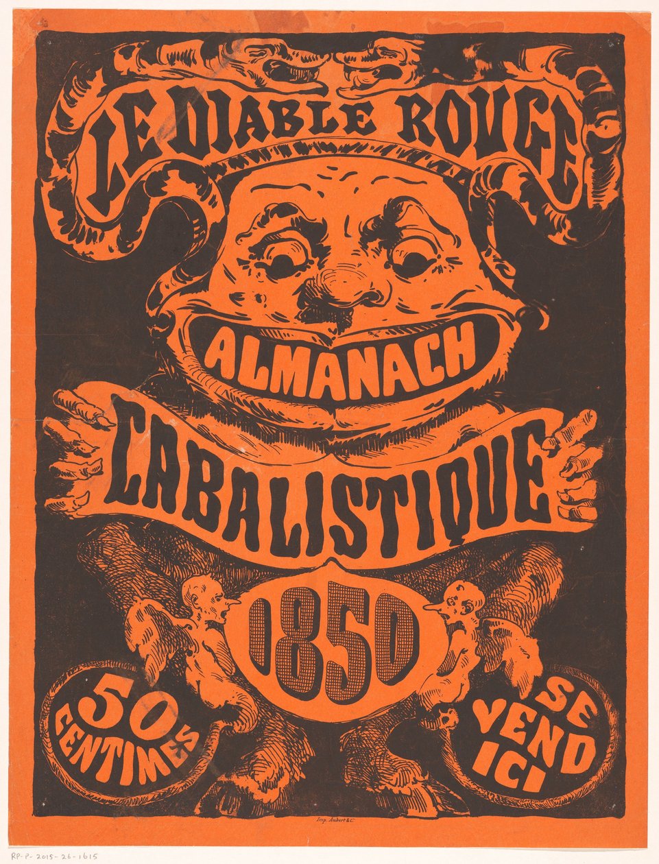 A Le Diable Rouge reklámszámlája alkotó: Anonymous