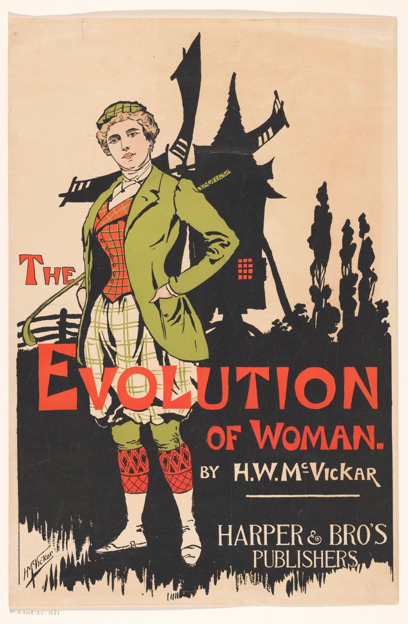 Billboard for The Evolution of Woman, Harry Whitney McVickar alkotó: Anonymous