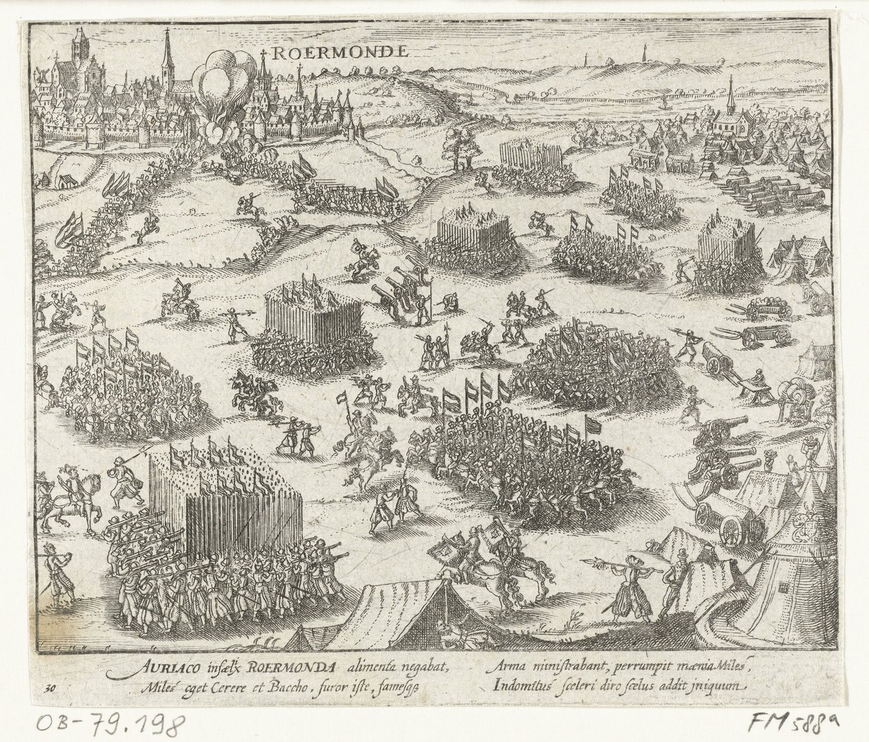 Roermondot Orániai Vilmos vette el, 1572 alkotó: Anonymous