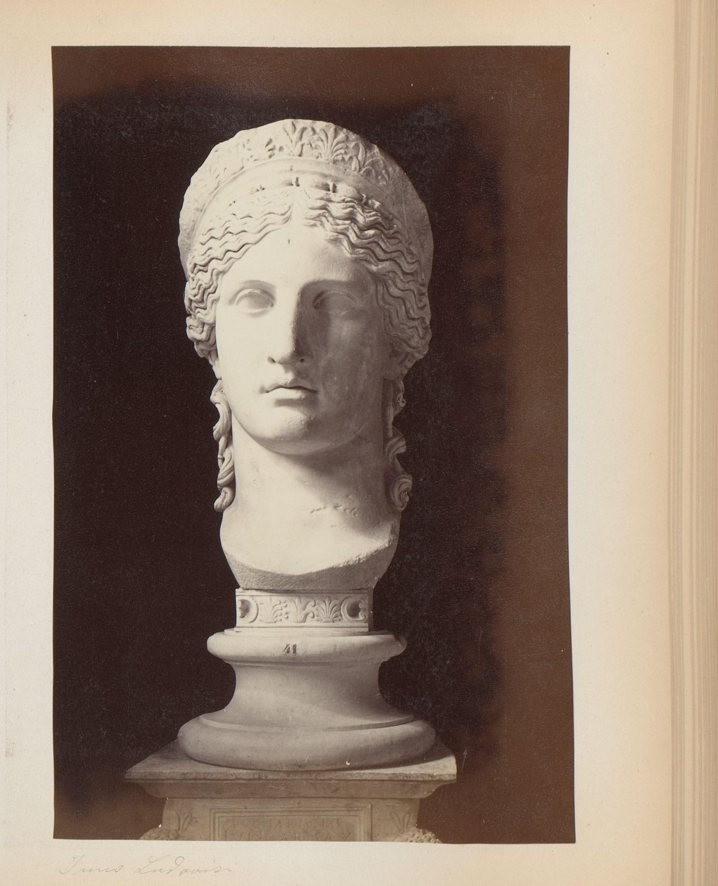 Juno Ludovisi szobor a Palazzo Altempsben Rómában, Olaszországban Juno Ludovisi (cím a tárgyon) alkotó: Anonymous
