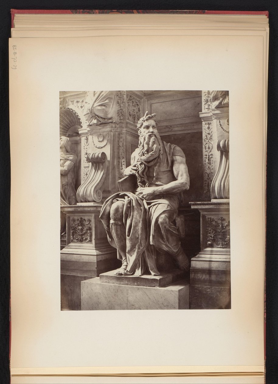 Michelangelo Mózes szobra, II. Julius, S. Pietro emlékműve Vincoliban, Rómában, Olaszországban alkotó: Anonymous