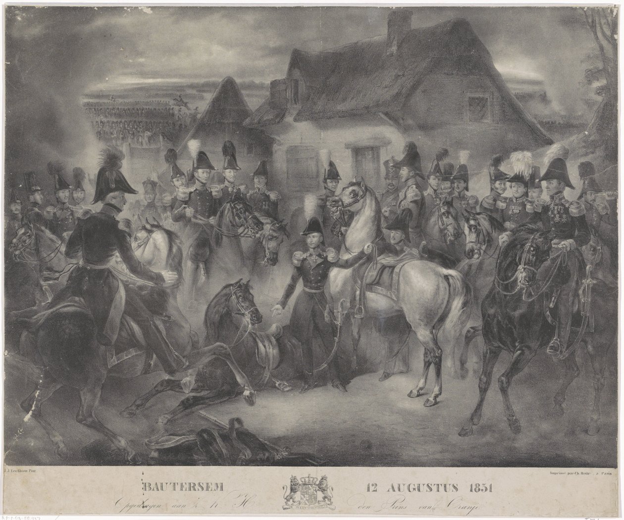 Boutersemi csata, 1831 Bautersem 1831. augusztus 12. (cím a tárgyon) alkotó: Anonymous