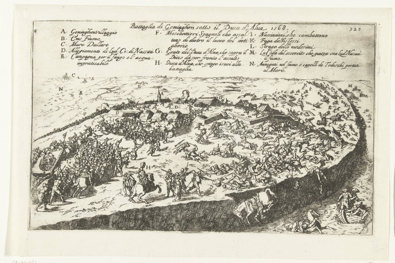 Jemmingeni csata, 1568 Battaglia di Geminghen sotto il Duca d