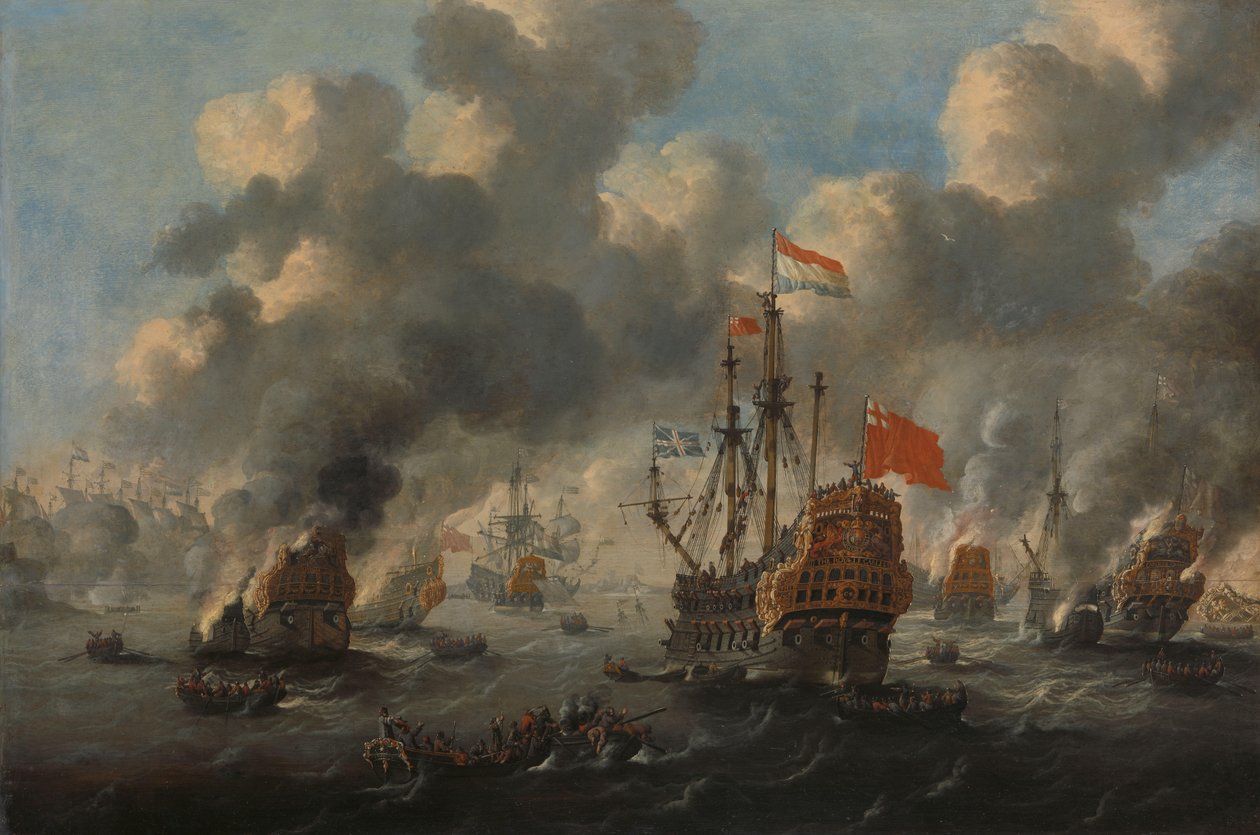 A holland roham a Medway-n, 1667 alkotó: Anonymous