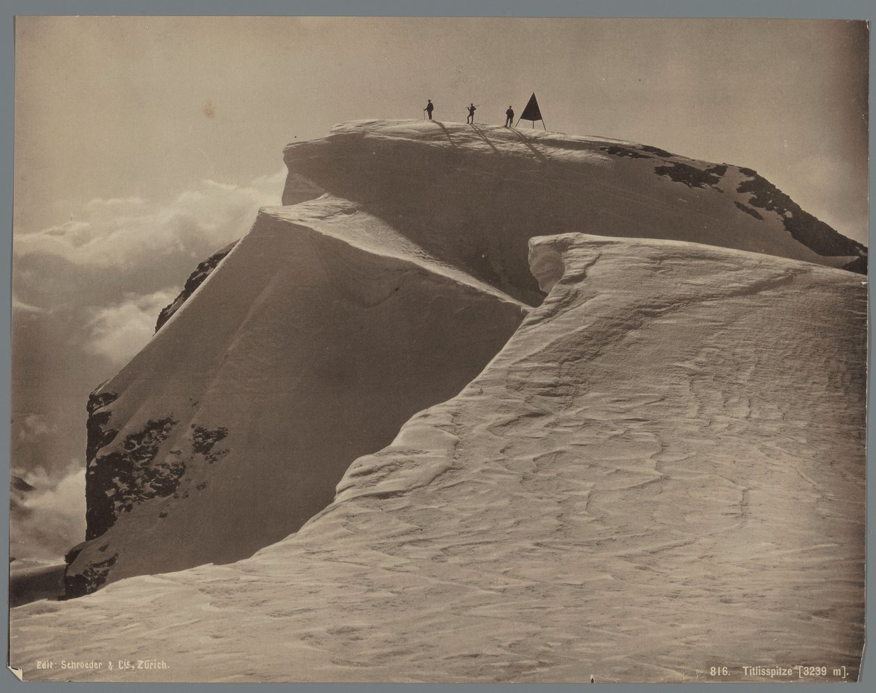 A Titlis teteje Engelberg közelében, Svájcban Titlisspitze [3239 m] (cím az objektumon) alkotó: Anonymous