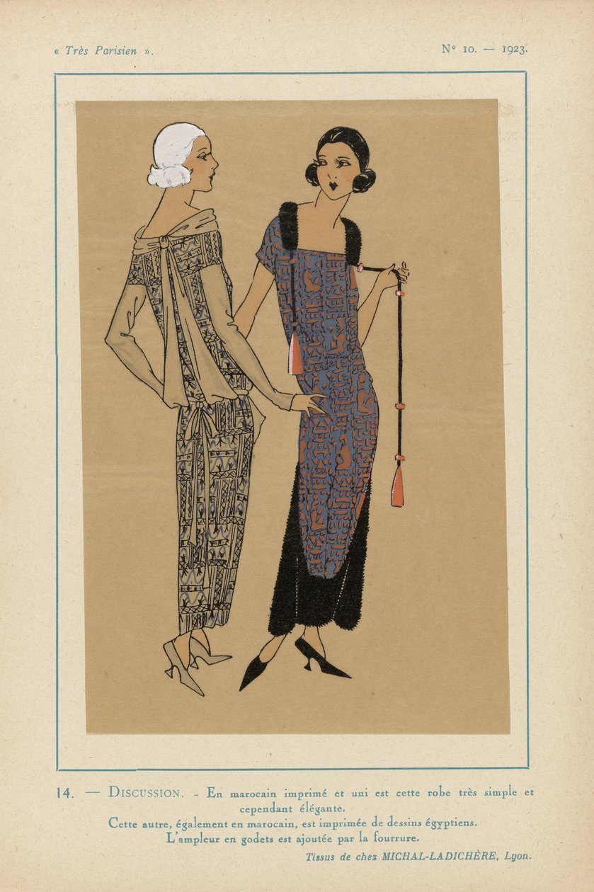 Nagyon párizsi, 1923, 10. sz.: 14.- MEGBESZÉLÉS. - Nyomtatott marokkói nyelven... alkotó: Anonymous