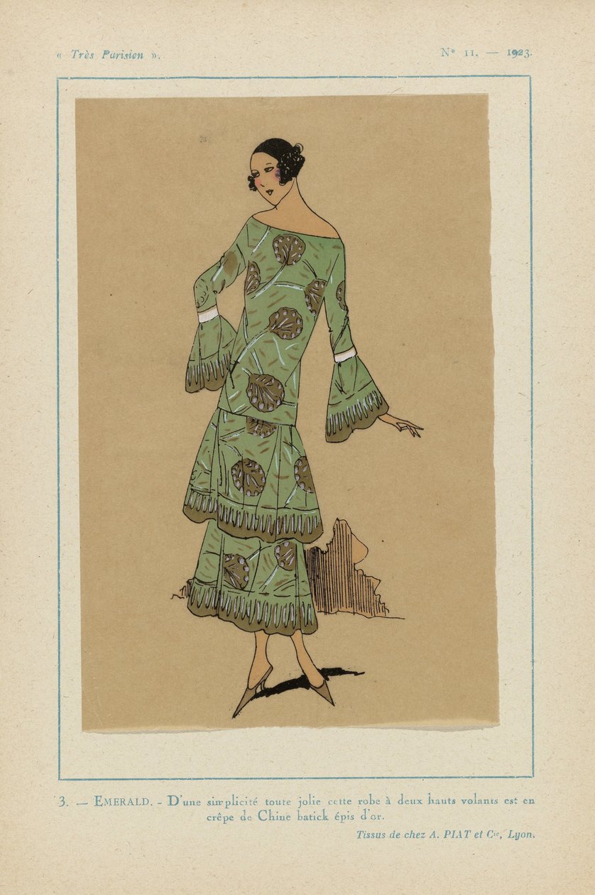 Nagyon párizsi, 1923, 11. sz.: 3. - SMAGRALD. - Gyönyörűen egyszerű... alkotó: Anonymous