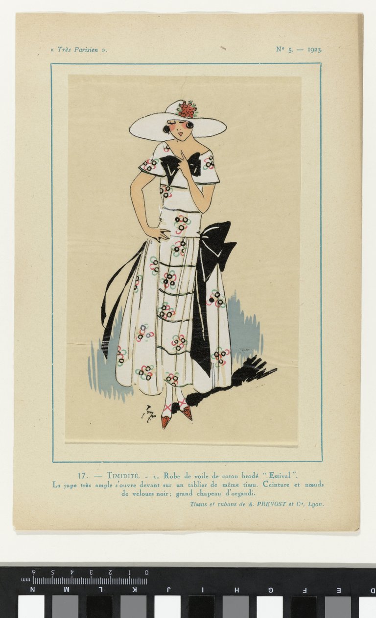 Nagyon párizsi, 1923, 5. sz.: 17.- SZÉNSÉG. - 1. Fátyol ruha... alkotó: Anonymous